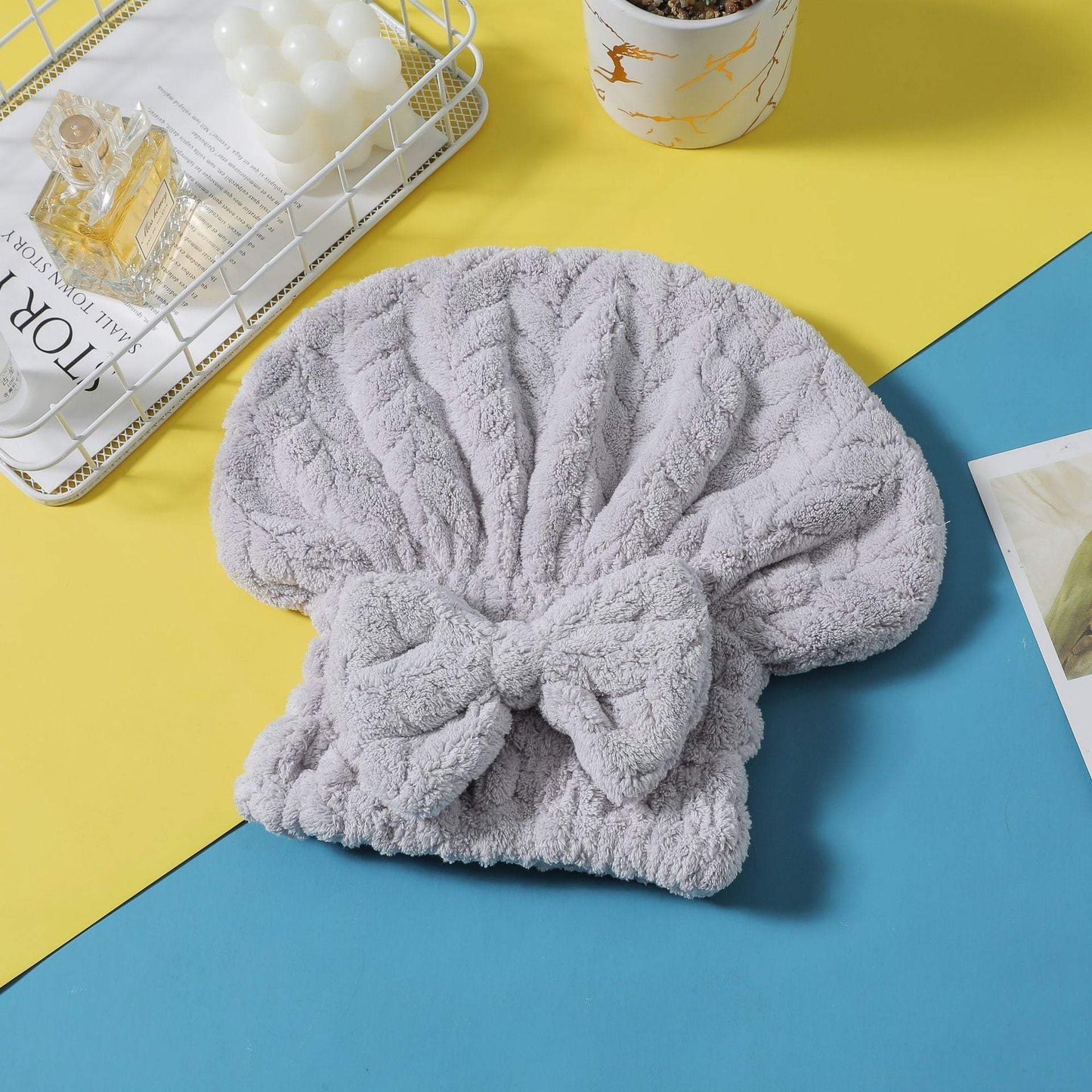 Children's Bow Dry Hair Hat