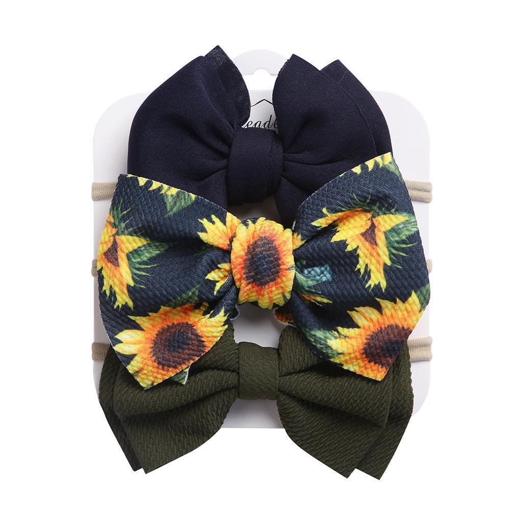 Children's Headdress Bow Hair Tie 3pcs/Set