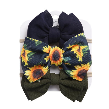 Children's Headdress Bow Hair Tie 3pcs/Set