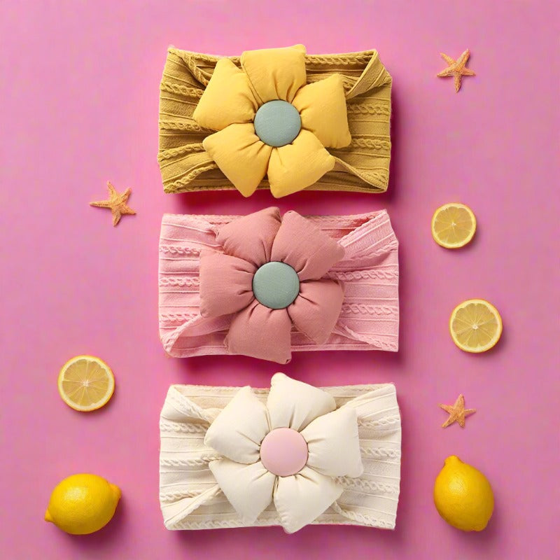 Children's Nylon Flower Hair Band