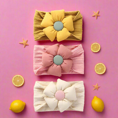 Children's Nylon Flower Hair Band