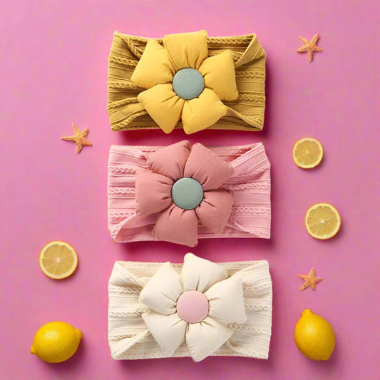 Children's Nylon Flower Hair Band