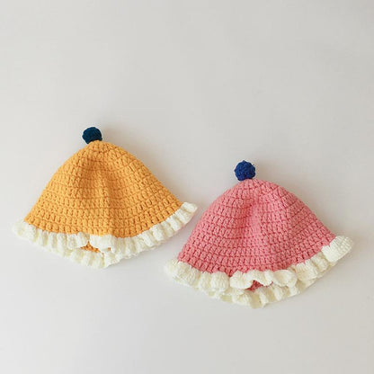 Children's Lace Knit Fisherman's Hat