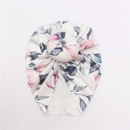 Children's Print Donut Head Band Baby Headscarf