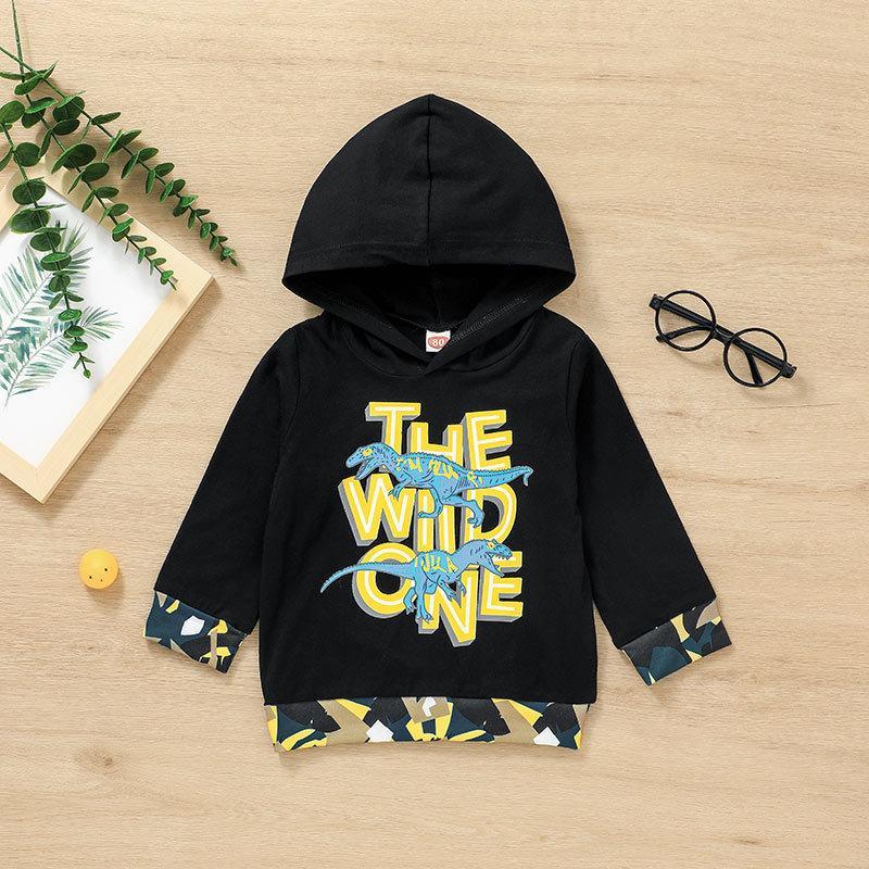 Children's Letter Top Printed Pants Two-Piece Set