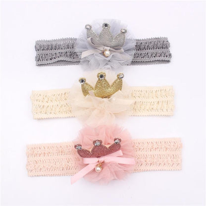 Baby's Crown Flower Headdress Headband