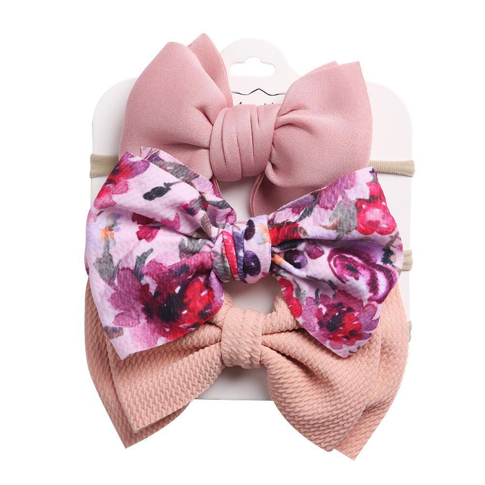 Children's Headdress Bow Hair Tie 3pcs/Set