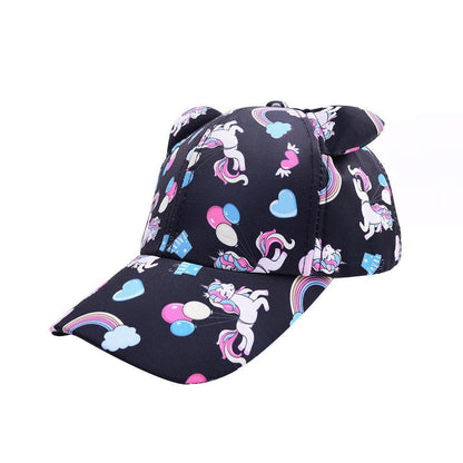 New Children's Unicorn Printed Baseball Cap