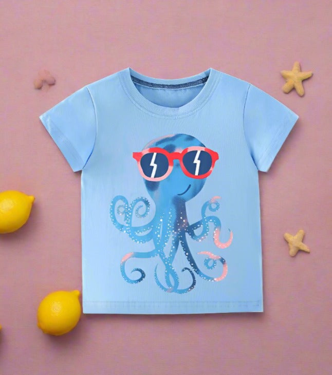 Children's short sleeved t-shirt men's cotton cartoon