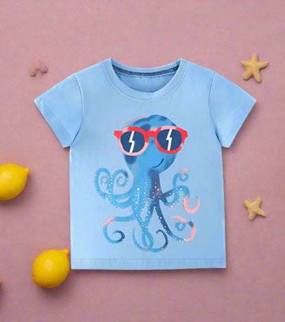 Children's short sleeved t-shirt men's cotton cartoon