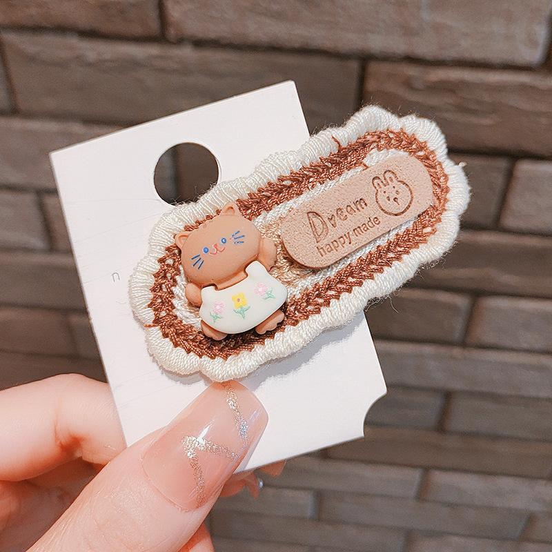 Curry Cute Knit Hairpin Bow
