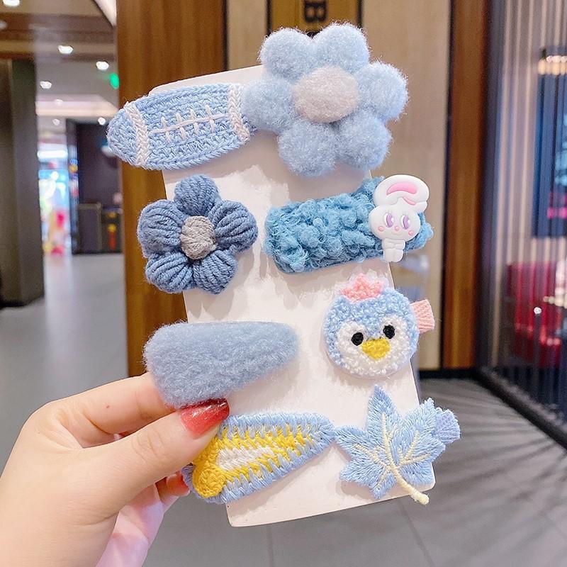 Plush Children Cartoon Hairpin