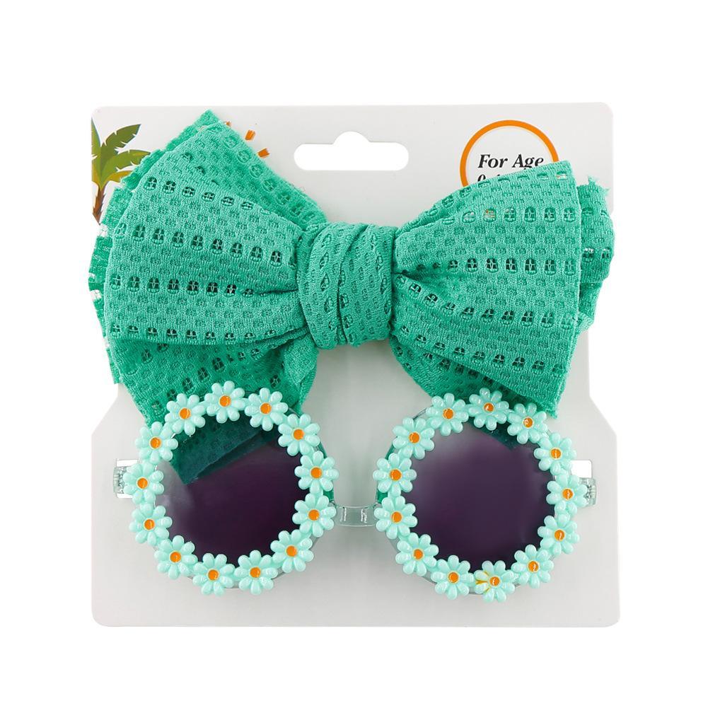 Children's Sunflower Sunglasses Headband Set
