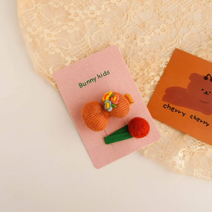 Children's Embroidered Hairpin Hair Accessories