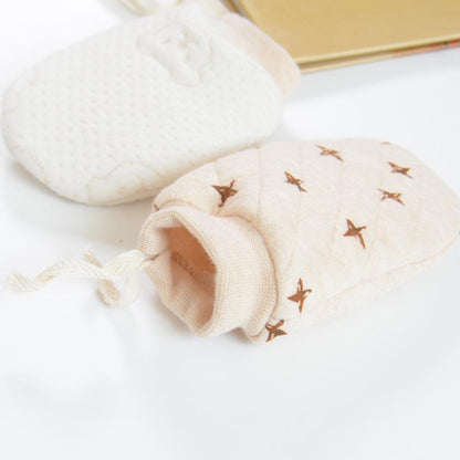 Baby's Thickened Anti-scratch Gloves with Rope