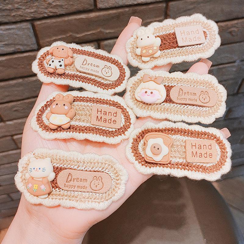 Curry Cute Knit Hairpin Bow