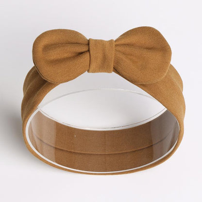 Baby Bow Headband Wave Dot Hair Band Solid Color