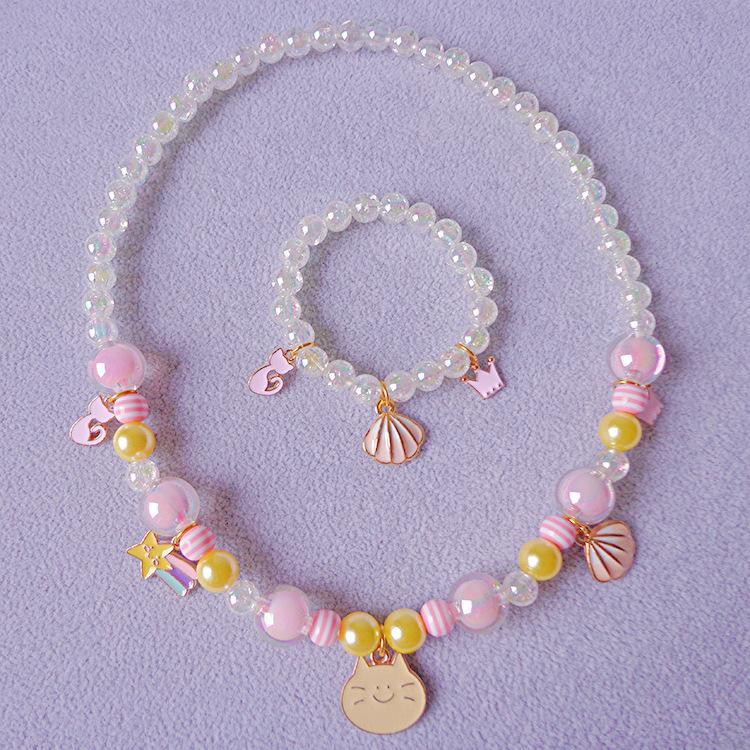 Girl's Flamingo Pendant Necklace