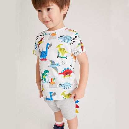 Children's Short Sleeve T-Shirt Cartoon Pants Set