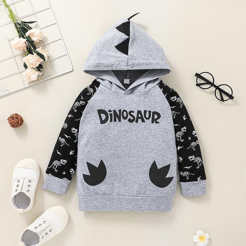 Children's Cartoon Sweater Suit Hooded Top