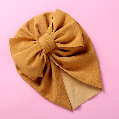 Children's Double Bow Cashmere Hat