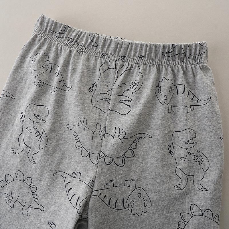 Children's short sleeve T-shirt two piece set knitted cotton