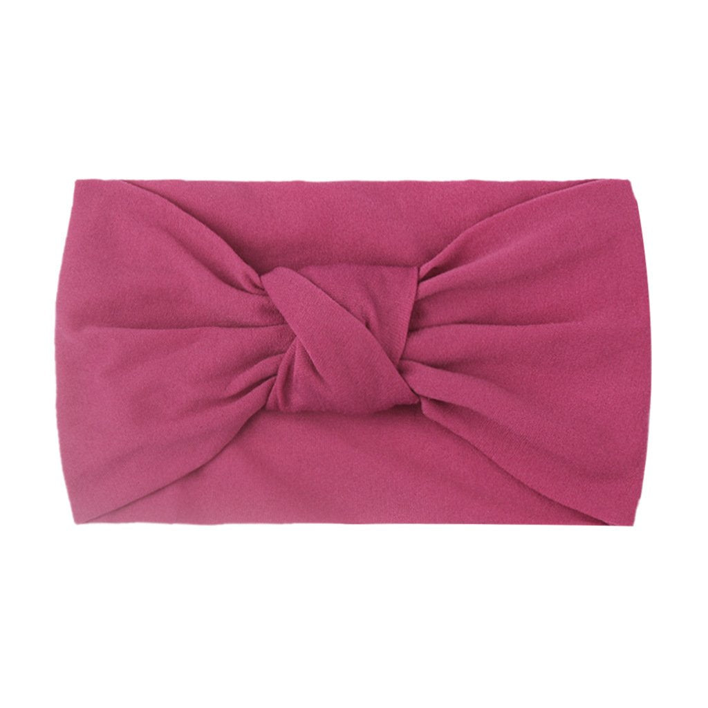 Children's Headwear Baby Solid Nylon Brimmed Hair Band Baby
