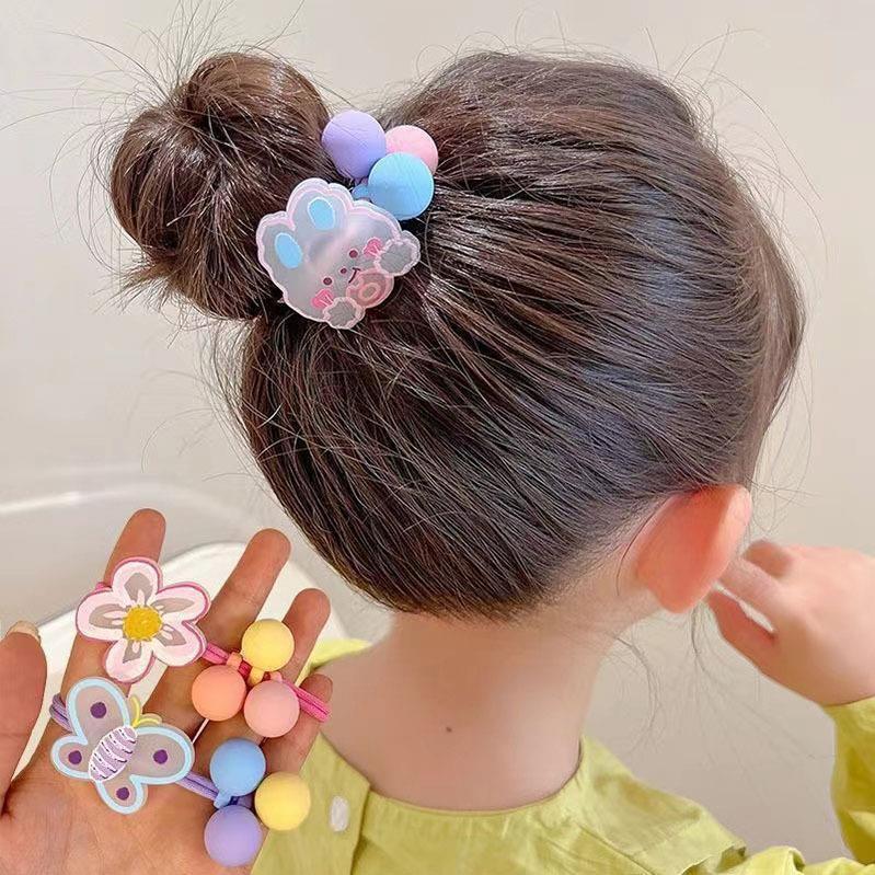 Cartoon Color Graffiti Hair Ring High Elastic Head Rope