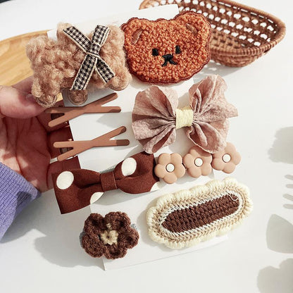 Bear Bow Children's Side Clip Hairpin