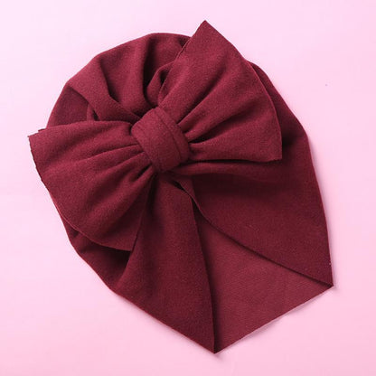 Children's Double Bow Cashmere Hat