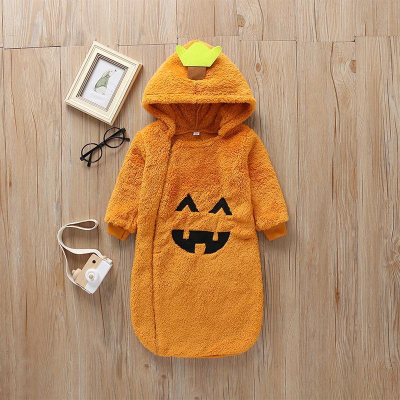 Baby Halloween Long Sleeve Hooded Sleeping Bag Thickened