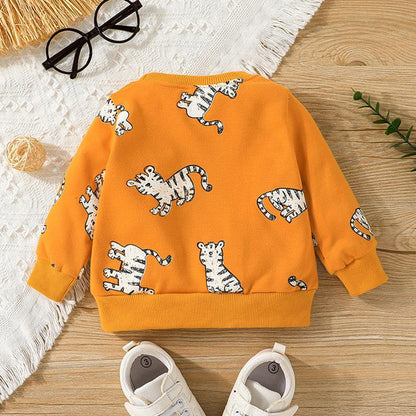 Children's Long Sleeve Crewneck Top Turtleneck