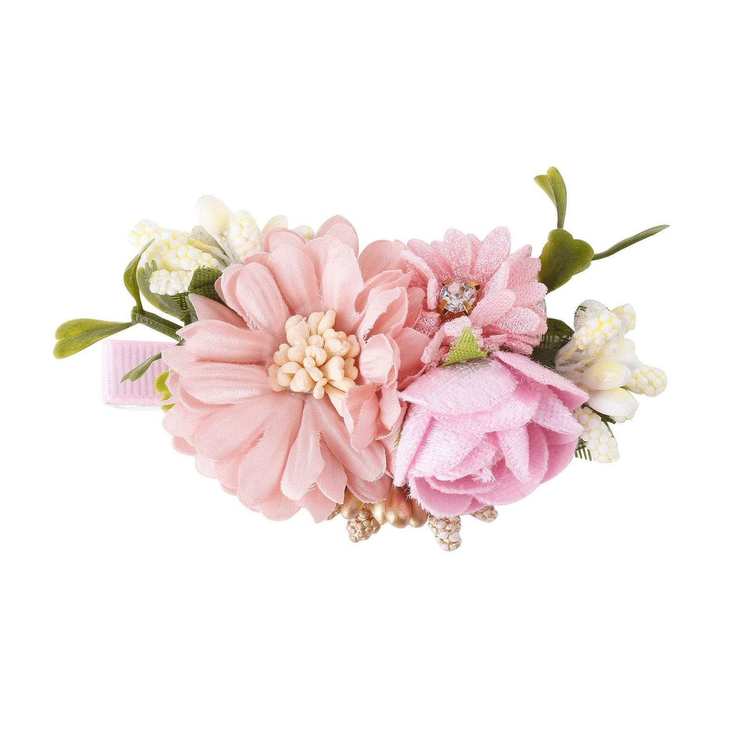 Pink Simulation Headflower Hair Accessories