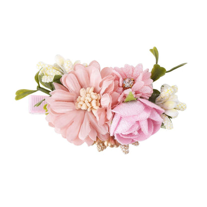 Pink Simulation Headflower Hair Accessories