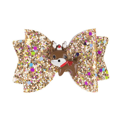 Handmade Christmas Bow Hairpin Children's Hair Clip