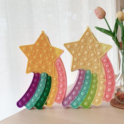 Children's Toy Bag Rainbow Star Diagonal Coin Purse