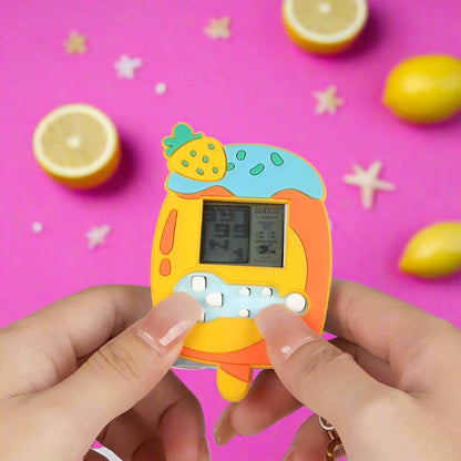 Strawberry Ice Cream Game Pendant Keychain