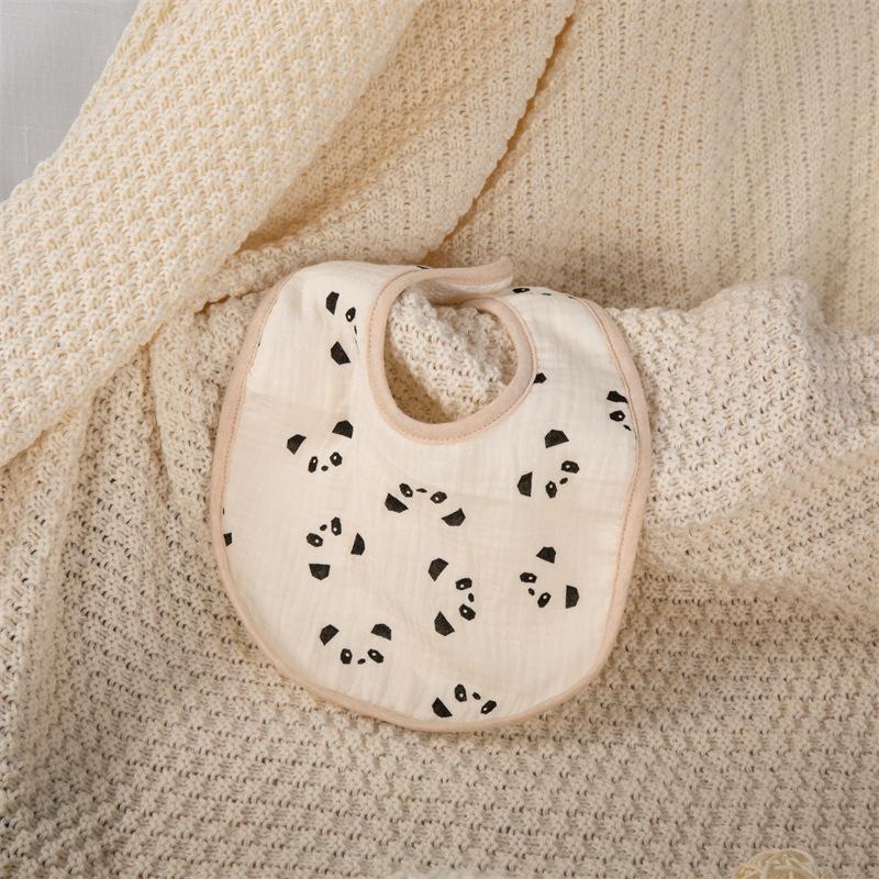 Baby Unisex Rainbow Love heart Polka dots Print Baby Bibs