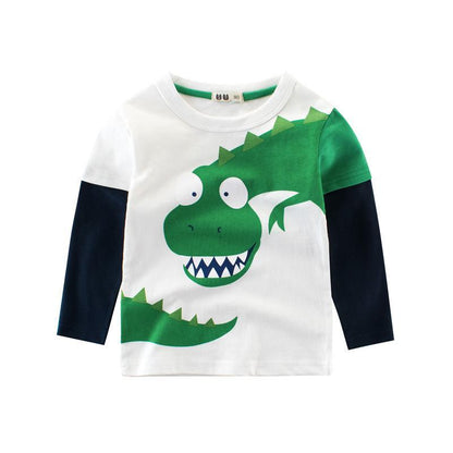 Boy's T-shirt Backing Shirt Long Sleeve