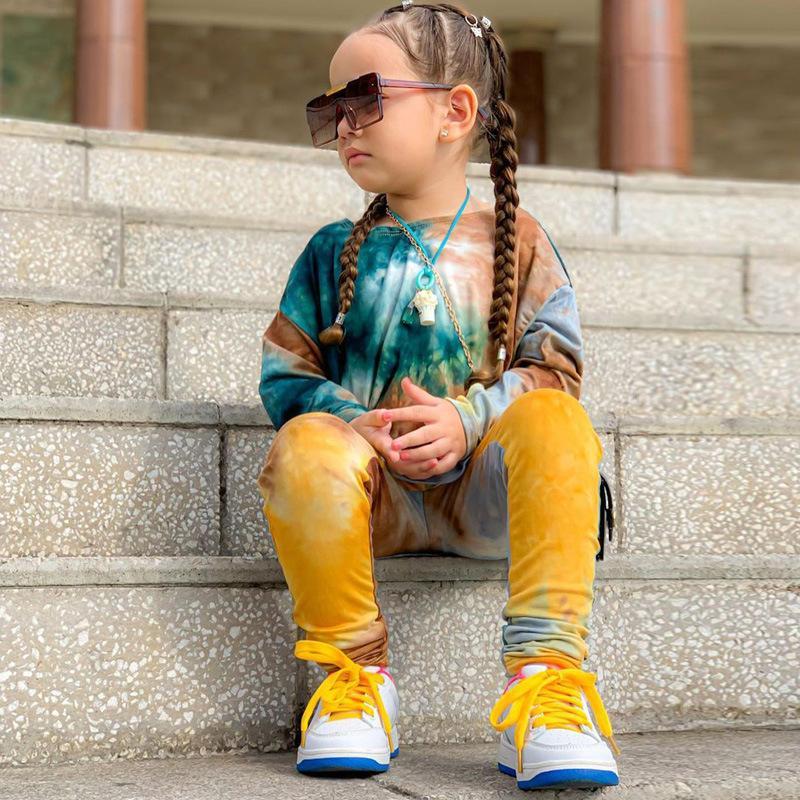 Girls Autumn New Casual Loose Bat Sleeve Long Sleeve Suit