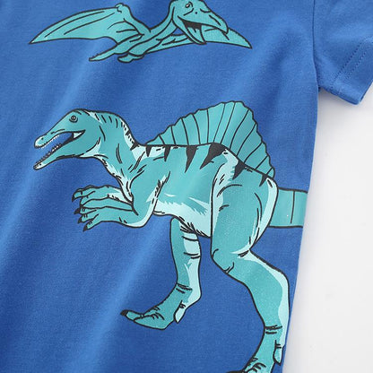 Boys' short sleeved children's cotton T-shirt