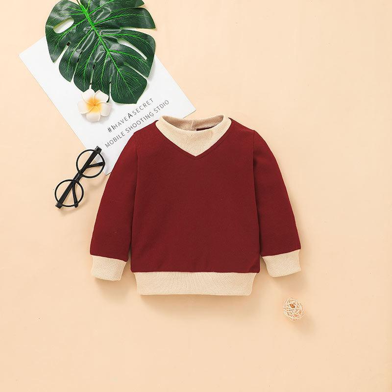 Children's Pullover Long Sleeve Pants Two-Piece Set