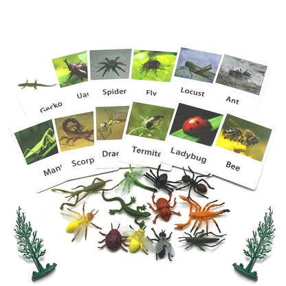 Montessori Animal Matching Card Cognitive Kids Educational Toy