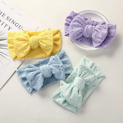 Children's Hand Embroidered Bow Hair Tape