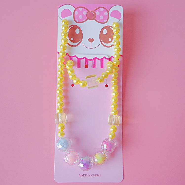 Children's Necklace Bracelet Set Versatile Accessory for Girls