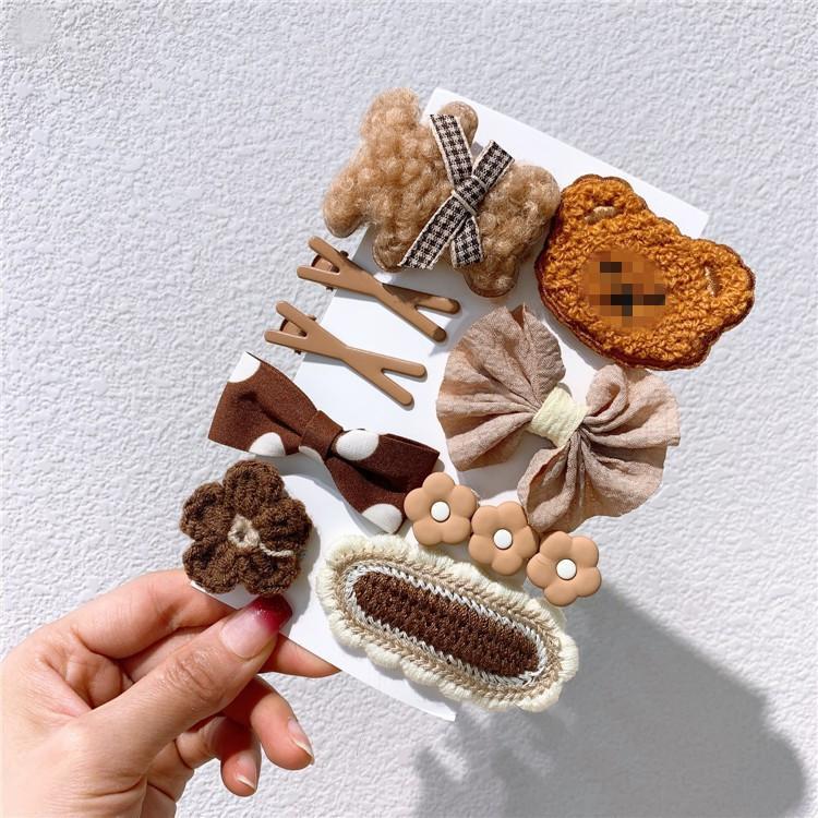 Er Plush Cartoon Bear Hairpin