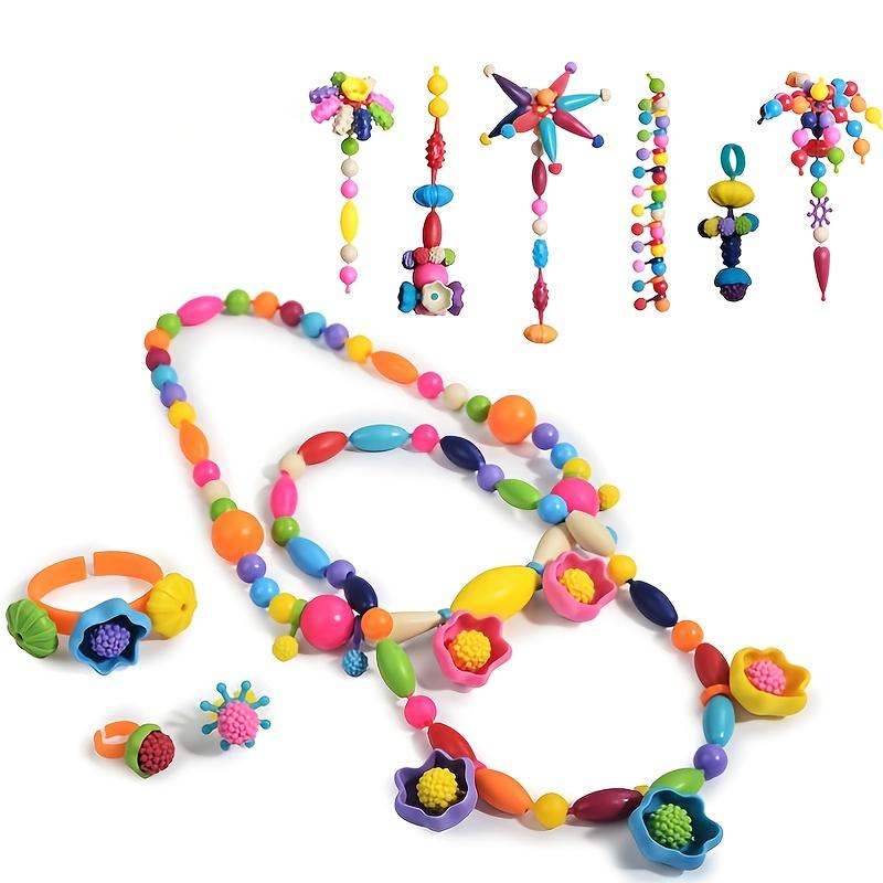 370pcs/set Children's DIY Cordless String Beads Toys