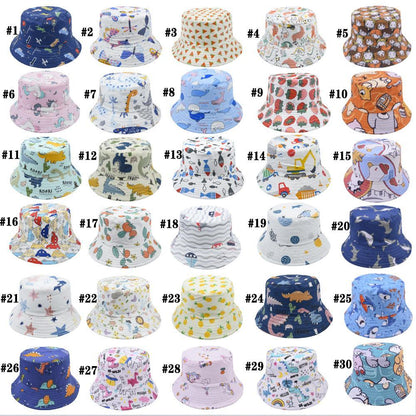 Children's Multi Style Cartoon Pattern Fisherman Hat
