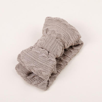Children's Double Bow Knitted Hair Tape