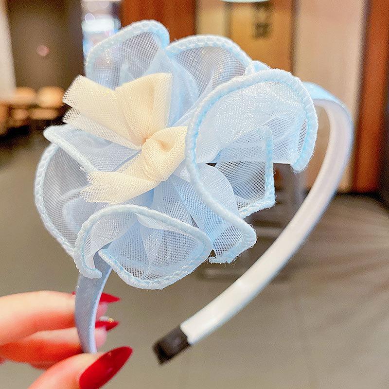 Girl's Hair Hoop Mesh Cartoon Broken Hair Clip Headdress
